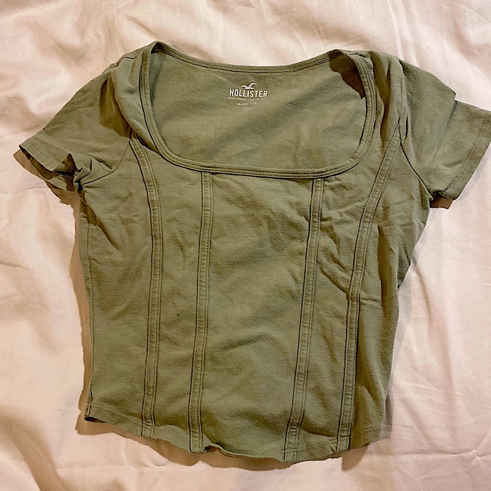 *RARE* XS Cute Hollister Cropped Corset Baby Tee - Must Have Collection
